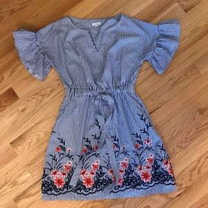 Westport blue and white stripe dress